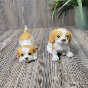 Vintage Homco Cocker Spaniels, Set of 2 Home Interiors 1402